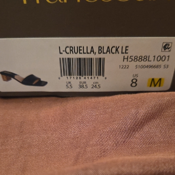 Franco Sarto Black and Tan Women's Sandals - Picture 4 of 7